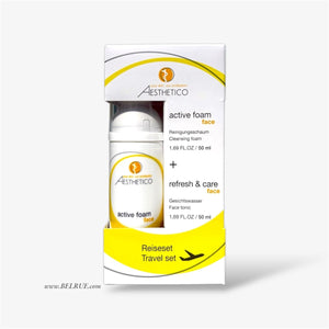 Aesthetico Active Foam + Refresh Care Travel Set 50ml+50ml - Belrue