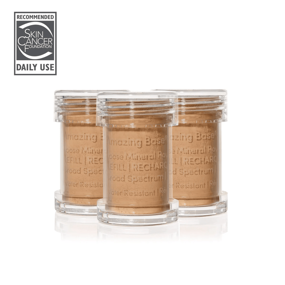 jane iredale - Amazing Base Refillable Brush - Caramel - 3er Refill 7.5g - Belrue