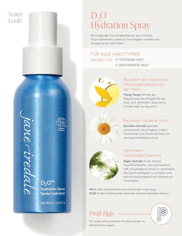 Jane Iredale - D2O Hydration Spray 90ml - Belrue