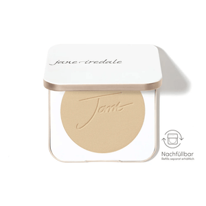Jane Iredale - Puderdose leer - Weiß/Gold - Belrue