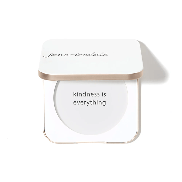 Jane Iredale - Puderdose leer - Weiß/Gold - Belrue