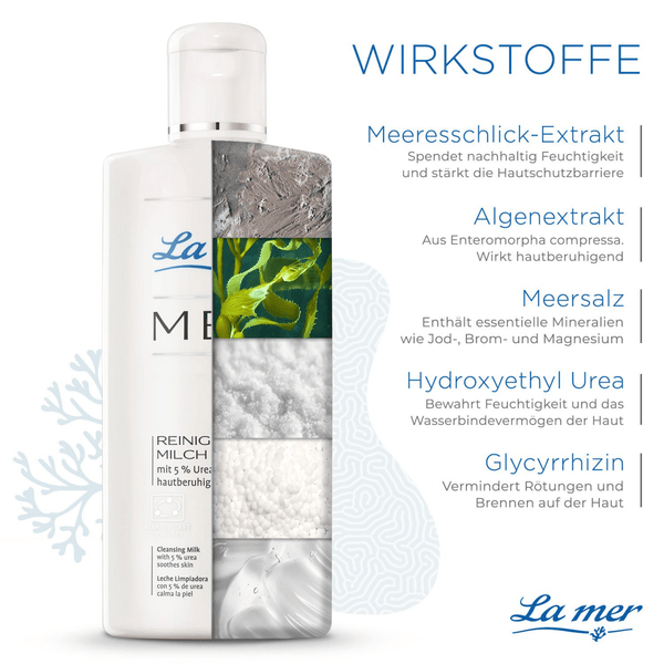 La mer Reinigungsmilch mit 5% Urea 200ml - Belrue