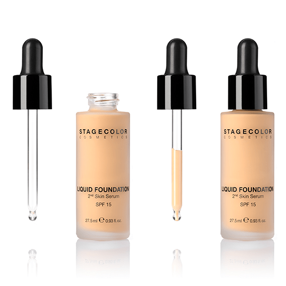 Stagecolor Cosmetics Liquid Foundation 2nd Skin Serum SPF15 720 Dark Beige 27.5ml - Belrue