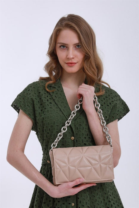 Madamra - Chain Quilted Hand And Shoulder Bag - Belrue